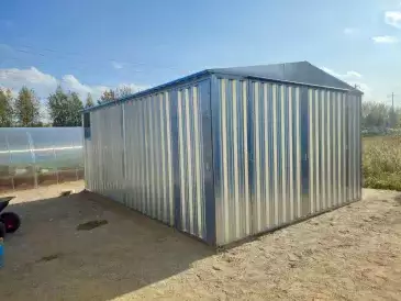 Автомобильный гараж в цинковом цвете в с. Белогостицы, Ростовский р-н, Ярославская область