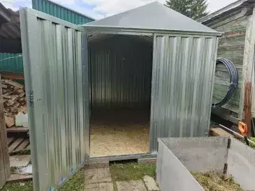 Хозблок для хозяйственных вещей в цинковом цвете в с. Игнатьево, Раменский р-н, МО