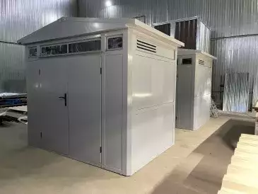 Два люксовых хозблока для инвентаря, техники и ТМЦ в светло-сером цвете в г. Москва, наб. Академика Туполева