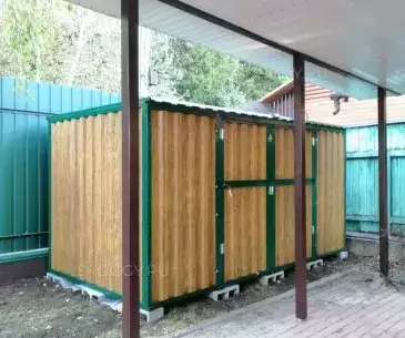 Хозблок для садового инвентаря в двойной расцветке в дер. Глаголево, Наро-Фоминский г.о, МО