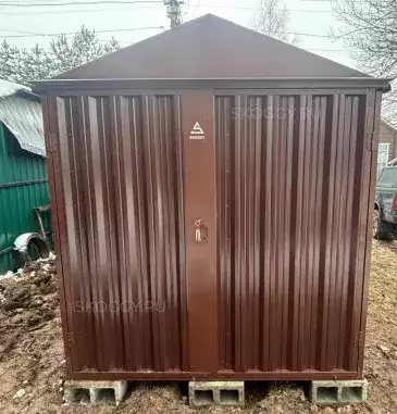 Хозблок для хозяйственных принадлежностей в шоколадном цвете в дер. Подушкино, Сергиево-Посадский г.о, МО